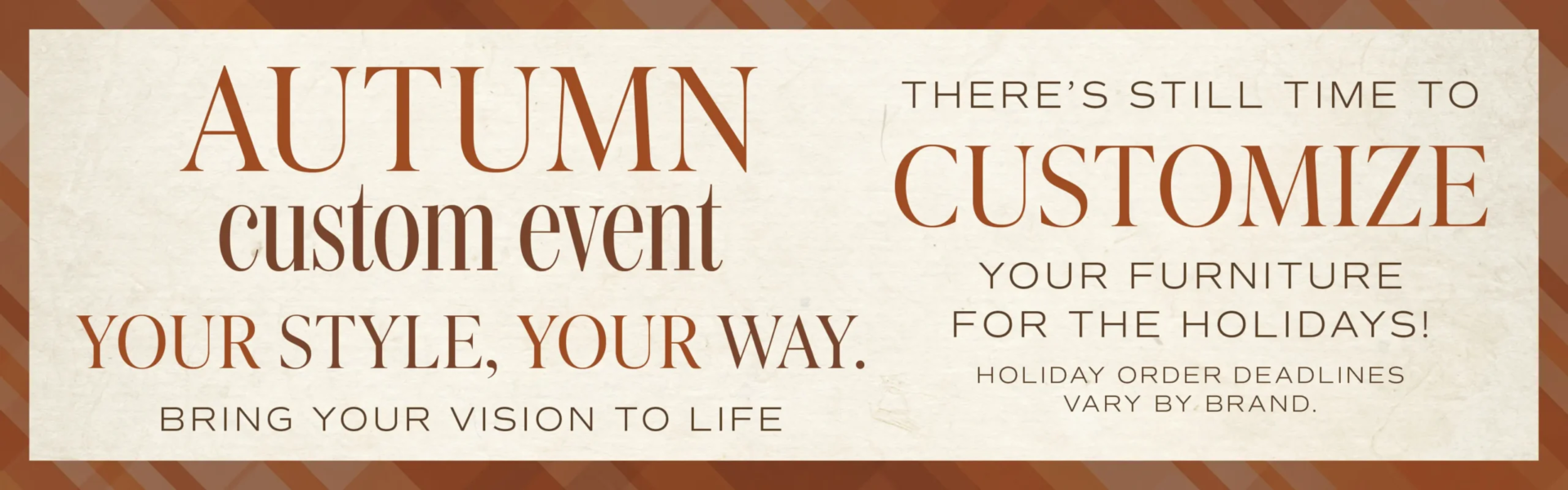 american crafted autumn custom event online rotators 2026