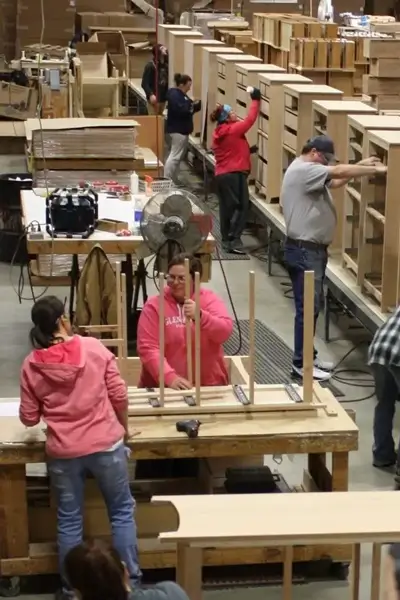 american crafted archbold furniture assembly line