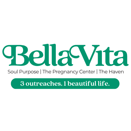 Bella Vita logo featuring three outreaches and tagline.