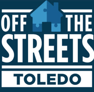 Logo for Off the Streets Toledo with puzzle house icon.