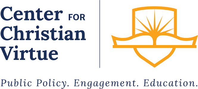 Logo of the Center for Christian Virtue with shield icon.